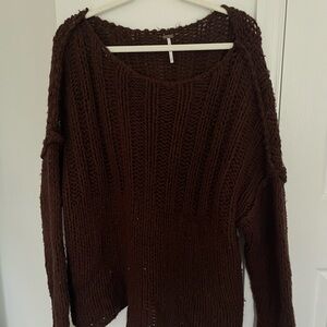 Cozy Brown Knit Sweater